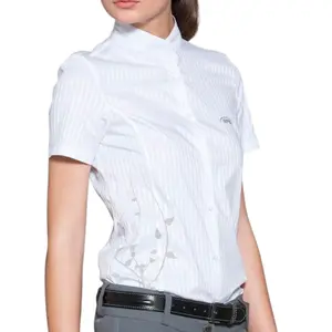 Short-sleeved riding shirt embroidery woman GPA Flow