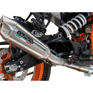 Silencer for motorcycle GPR Tech New Grand Prix Evo Titane satiné homologué Svartpilen 701 2018/2020 e4 image-3