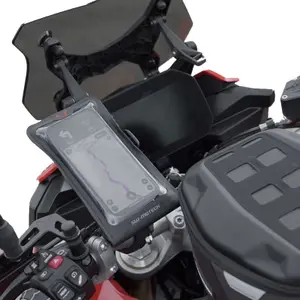 Universal motorcycle smartphone holder with drybag for smartphone . incl. arms for handlebars/mirror attachment SW-Motech image-3