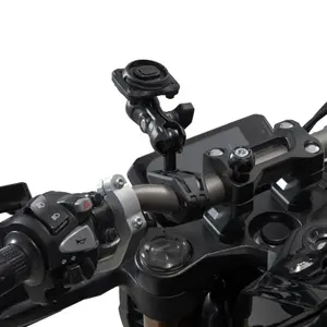 Universal motorcycle smartphone holder with drybag for smartphone . incl. arms for handlebars/mirror attachment SW-Motech image-4