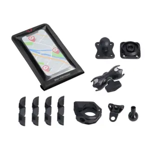 Universal motorcycle smartphone holder with drybag for smartphone . incl. arms for handlebars/mirror attachment SW-Motech image-1