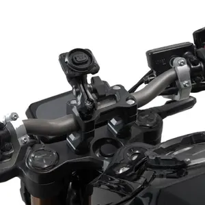 Universal motorcycle smartphone holder large. arm for handlebars/mirror mount SW-Motech T-Lock image-5