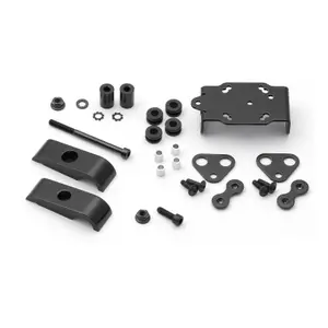 Stoßfeste Motorrad-GPS-Halterung für polierte Lenker mit 22 mm Durchmesser SW-Motech image-1
