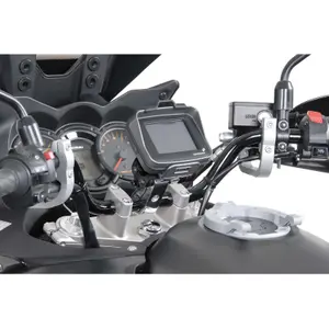 Suporte gps para guiador anti-choque diam 28 mm vibrações SW-Motech image-0