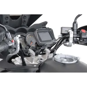 Soporte gps para manillar de moto a prueba de golpes SW-Motech 25,4 mm image-0