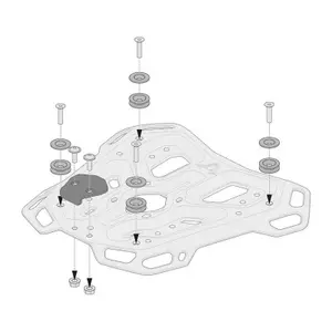 Luggage rack adapter kit SW-Motech Adventure-Rack Trax ADV/ION/EVO image-1