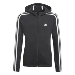 Felpa con cappuccio per bambini con zip adidas Essentials 3S image-1