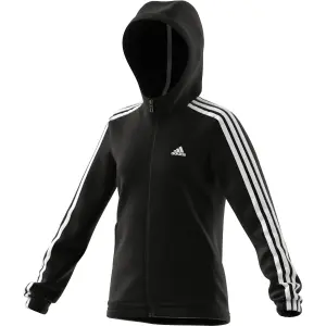 Felpa con cappuccio per bambini con zip adidas Essentials 3S image-5