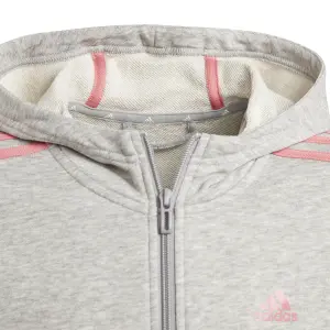 Kinder sweatshirt met capuchon en ritssluiting adidas Essentials 3S image-2