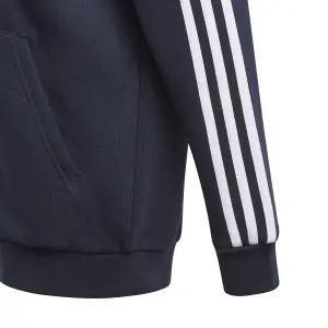 Dziecięca kurtka z kapturem zapinana na zamek adidas Essentials 3S image-3