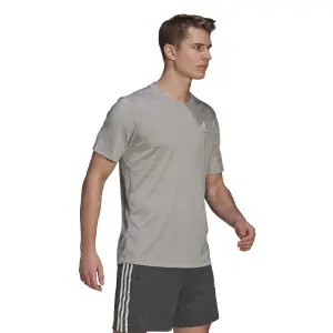 Camiseta adidas Primeblue Designed 2 Move Heathered Sport image-4