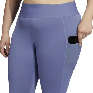 Mallas de mujer de talla grande adidas Techfit Long Logo image-5