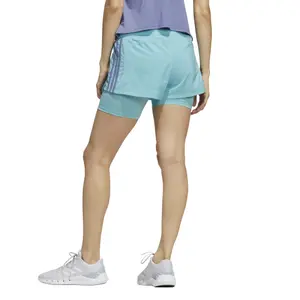 Calções mulher adidas Pacer Woven Two-In-One image-4