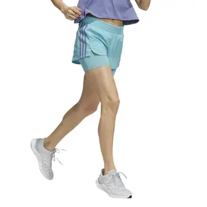 Calções mulher adidas Pacer Woven Two-In-One image-2