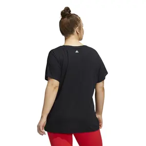 T-shirt mulher de tamanho grande adidas Training image-3