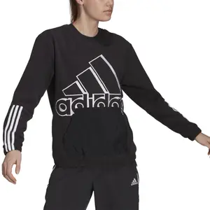 Felpa donna adidas Brand Love Giant Logo Polar Fleece image-2