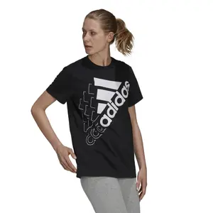 Dames-T-shirt adidas Brand Love Slanted Logo Boyfriend image-3
