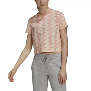 Camiseta de mujer adidas Brand Love Cropped image-4