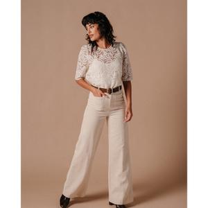 T-Shirt Damen Grace & Mila LAURIER BEIGE image-3