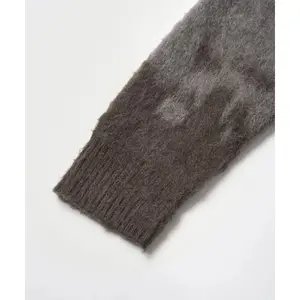 Mohair Cardigan with Scatter Motifs Gramicci image-6