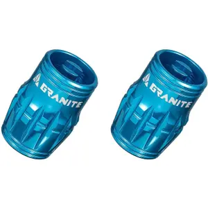Καπάκια βαλβίδων Granite Design CNC Schrader/Demonte Obus Juicy Nipples (x2) image-0