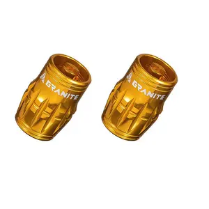 Καπάκια βαλβίδων Granite Design CNC Schrader/Demonte Obus Juicy Nipples (x2) image-0