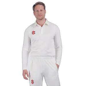 Long sleeve polo shirt Gray-Nicolls Matrix V2 image-0