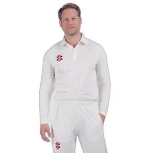 Long sleeve polo shirt Gray-Nicolls Matrix V2 image-0