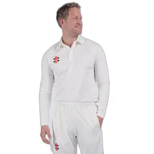 Long sleeve polo shirt Gray-Nicolls Matrix V2 image-2