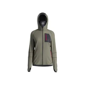 Tecido polar com capuz com fecho de correr para mulher Great Escapes Silali image-0