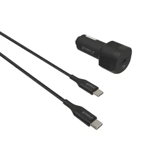 USB-Zigarettenanzünder Ladegerät + USB-C/USB-C Kabel fürs Auto Green_e PD
