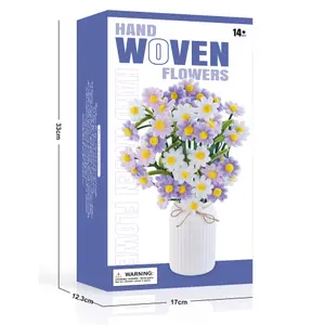Bouquet mit Plastikvase DIY Margueriten Green Slide image-1