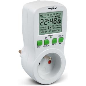 Prise programmable avec minuteur numérique GreenBlue