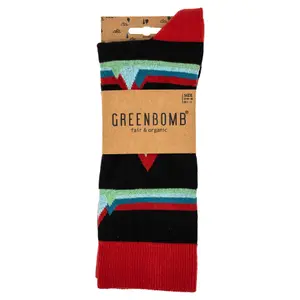 Socken Greenbomb Abstract Mountain image-2