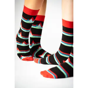 Socken Greenbomb Abstract Mountain image-4