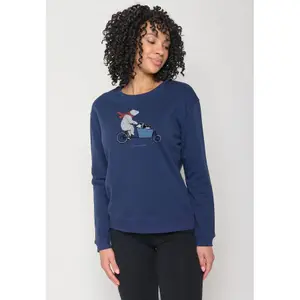 Sweatshirt woman Greenbomb Bike Cargo Bear Canty image-1