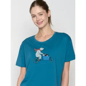 Women's T-shirt Greenbomb Bike Cargo Family Feel image-3