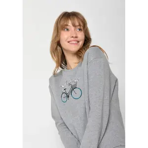 Sweatshirt woman Greenbomb Bike Seagulls Canty image-2