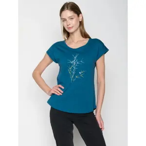 Women's T-shirt Greenbomb Nature Bird Reed Cool image-3
