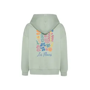 Női kapucnis pulóver Greenbomb Les Fleurs Mello image-1