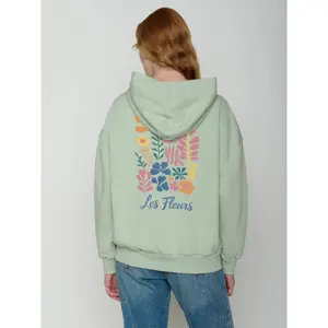 Női kapucnis pulóver Greenbomb Les Fleurs Mello image-3
