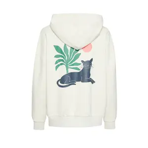 Camisola com capuz para mulher Greenbomb Panther Leaves Mello image-1