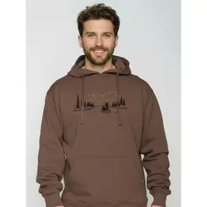 Sweatshirt med huva Greenbomb Bear River Joy image-2