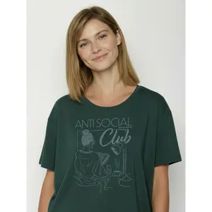 Women's T-shirt Greenbomb Anti Social Feel image-1