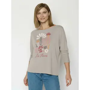 Women's long sleeve T-shirt Greenbomb Les Fleurs Simper image-2