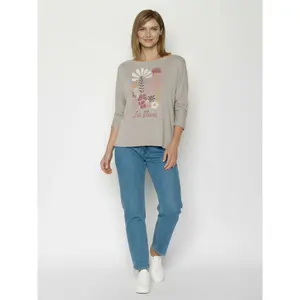 Women's long sleeve T-shirt Greenbomb Les Fleurs Simper image-3
