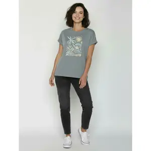 Women's T-shirt Greenbomb Plants n Leaves Loony image-3