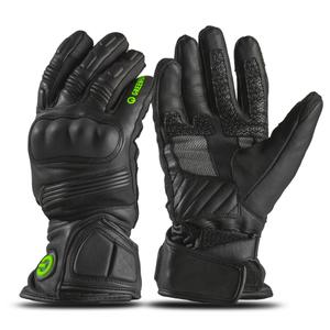 Sporty winter leather motorcycle gloves Greenforce Hybrid image-1
