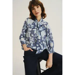 Bedruckte Bluse für Damen Greenpoint Regular January image-2