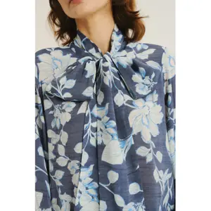 Bedruckte Bluse für Damen Greenpoint Regular January image-3